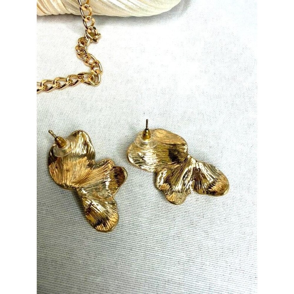 Vintage The House of Harlow 1960 Clutch w/gold leaf earrings Old Hollywood Glam - Picture 5 of 7